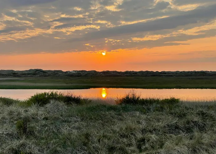 View Of Nyminde Stream And Dunes Nymindegab